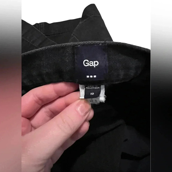 GAP Black Short Denim Skirt Early 00s Size 10 - Picture 4 of 4